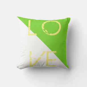 Travesseiro decorativo de Almofada de Amor Verde B