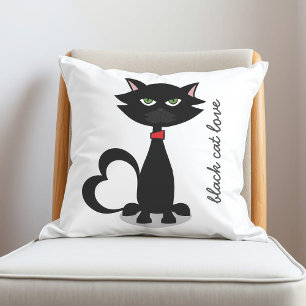 Travesseiro decorativo de Almofada de Gatinho Blac