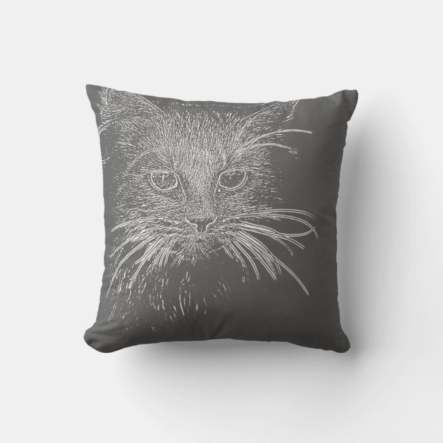 Travesseiro decorativo de Almofada de Gato Fedoren (Frente)