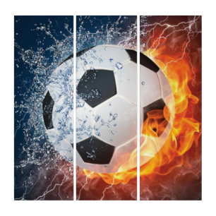 Travesseiro decorativo Flaming de Futebol/Bola de