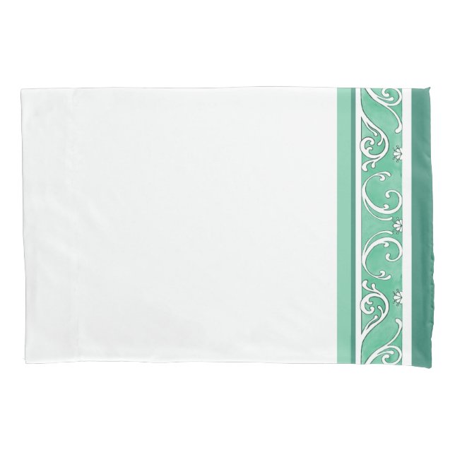 Travesseiro do Design de espiral verde (Frente)