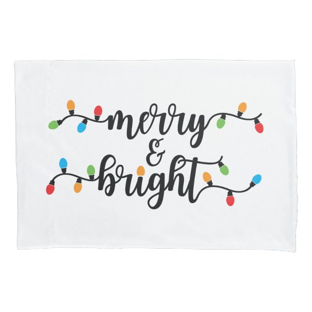 Travesseiro Merry & Bright (Frente)