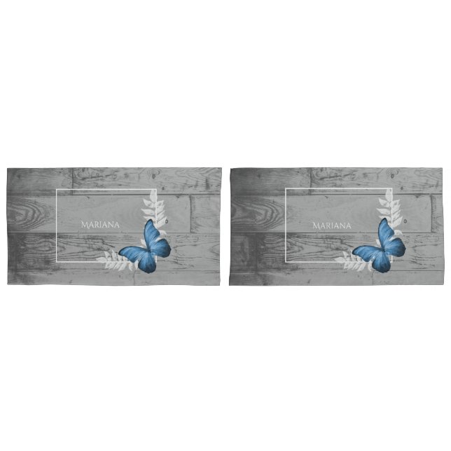 Travesseiro Russo da Borboleta Azul (Frente - conjunto)