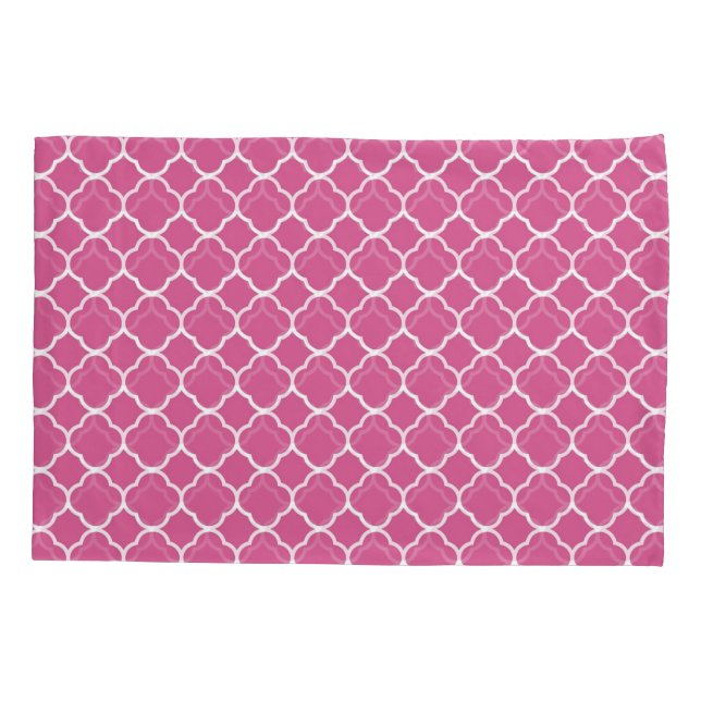 Travesseiros de Quatrefoil Rosa de Pré-disquete (Traseira-Esquerda)