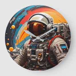 Travessias Cósmicas Relógio de Parede do Espaço Re