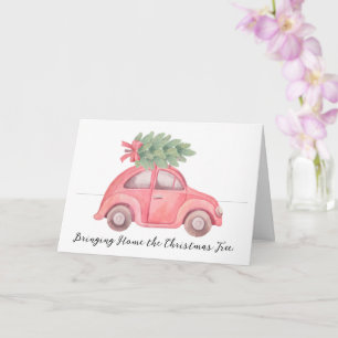 Trazendo Para Casa O Cartão De Saudação Da Árvore