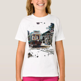 TRC Neon Streetcar em stn Kids Basic T-Shirt