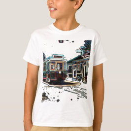 TRC Neon Streetcar em stn Kids Basic T-Shirt