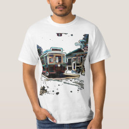 TRC Neon Streetcar no diafragma T-Shirt de valor m