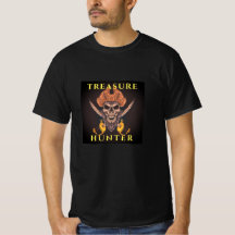 Treasure Hunter Pirate Metal Detectando T-Shirt