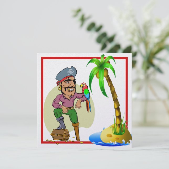 Treasure Island 3 Convite (Em pé/Frente)