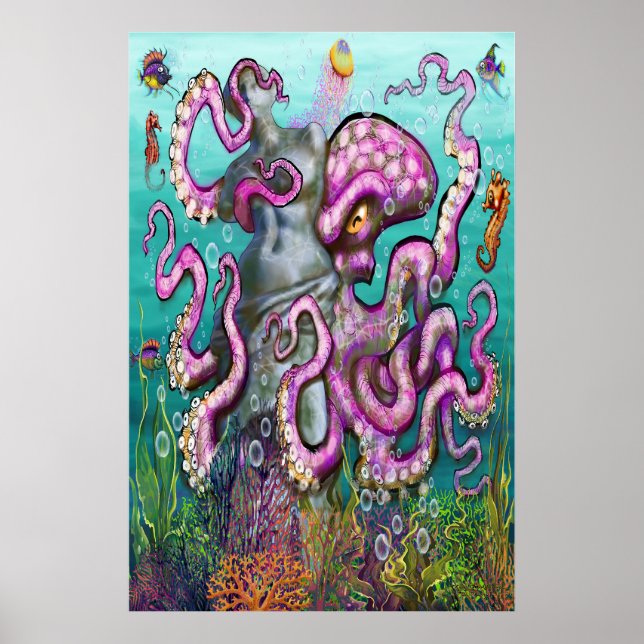 Treasure Tentacle Poster (Frente)