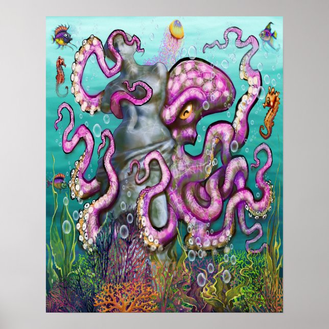 Treasure Tentacle Poster (Frente)