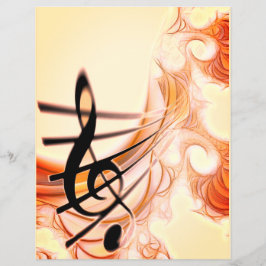 Treble Clef Dourado 2 Musical Scrapboobooking