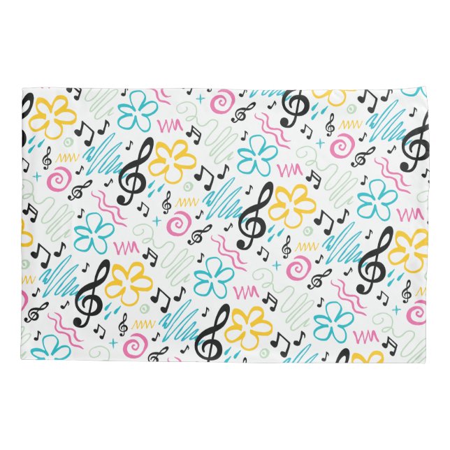 Treble Clef Music Notes Estilo da Orquestra Banda  (Verso)