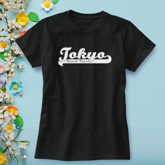 Trecho do Figaro de Tóquio Nouvelle Vague Camisa (Retro Tokyo Nouvelle Black Figaro Car Lover T-Shirt just for you)