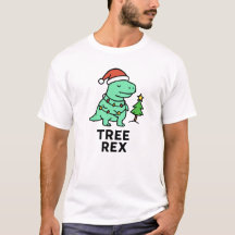 Tree Rex - Camiseta com Piada de Natal Fofa