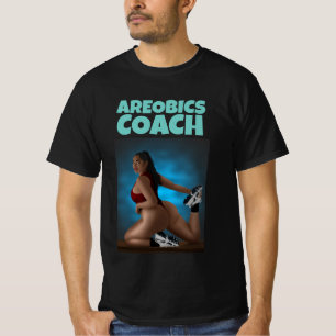 TREINADOR DE AREÓBICA, CAMARÕES DE T-SHIRTS DE BEL