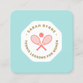 Treinador de tênis para Cartão de visita de Praça
