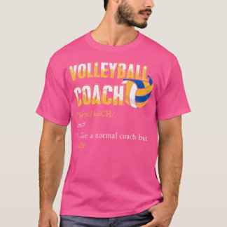 Treinador de Voleibol T Camisa Engraçada De Voleib