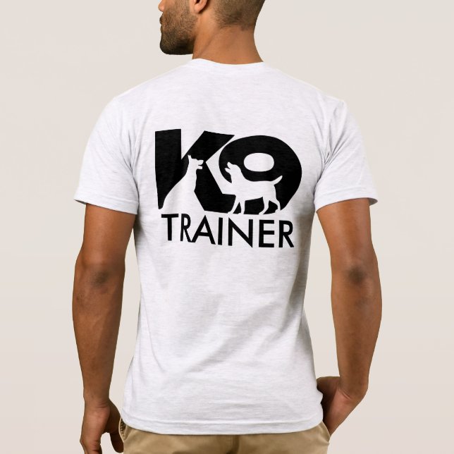 Treinador do K9 - T-Shirt do manipulador do K9 (Verso)