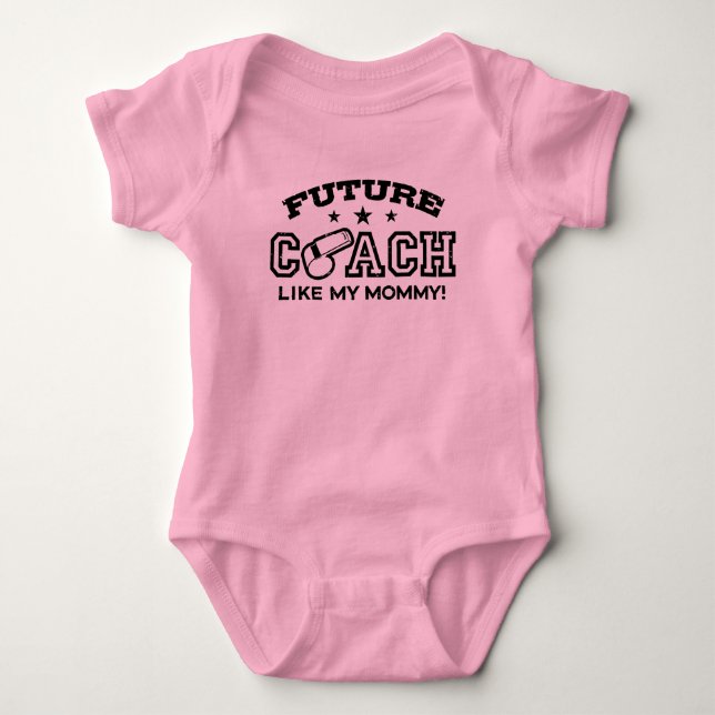 Treinador Futuro Como Minha Mamãe, Camiseta De Beb (Frente)