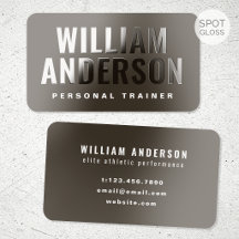 Treinador Pessoal Spot Gloss Minimalista Marrom Es