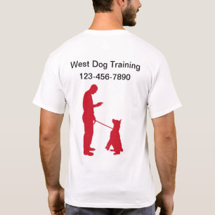 Treinamento de cães Logotipo comercial Camisas de