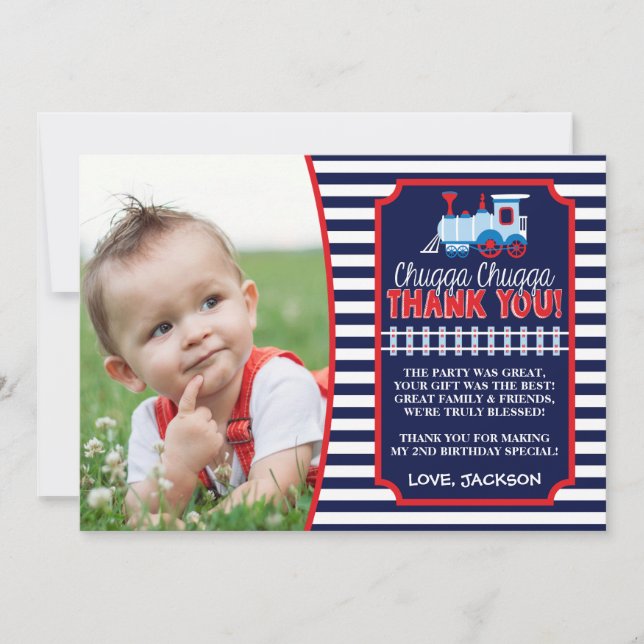 Treinar Cartões de agradecimentos de aniversário c (Frente)