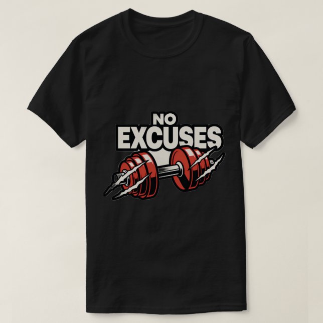 Treine Como uma Fera Camiseta de Academia Gorila (Frente do Design)