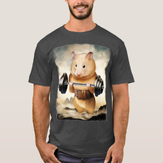 Treino Muscular de Hamster T-Shirt