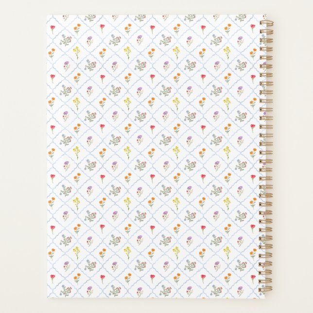 Trellis de Flores Silvestres | Planejador (Verso)