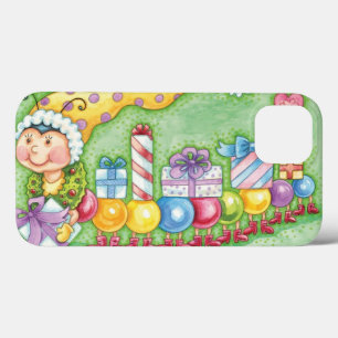 Trem de Lagarta de Natal Fofo com Presentes