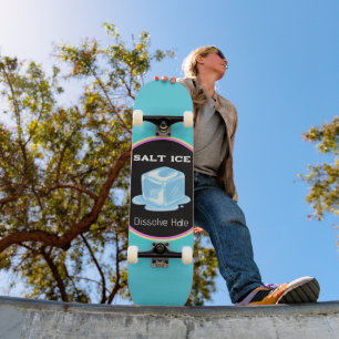 Trem de skate de gelo salgado