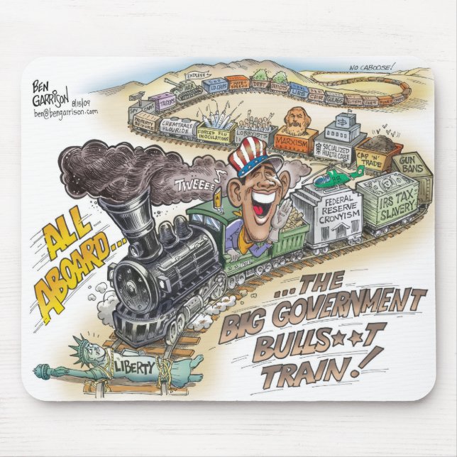Trem Mousepad do Gov BullSh*t do pântano (Frente)