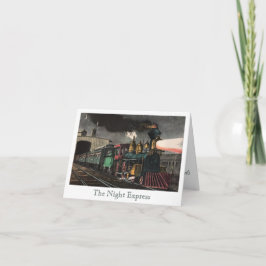 Trem Vintage | Cartão de Agradecimento The Night E