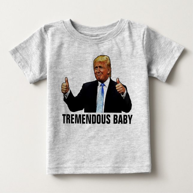 TREMENDO BEBÊ TRUMP T-SHIRTS JERSEY (Frente)