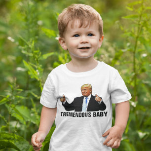 TREMENDO BEBÊ TRUMP T-SHIRTS JERSEY