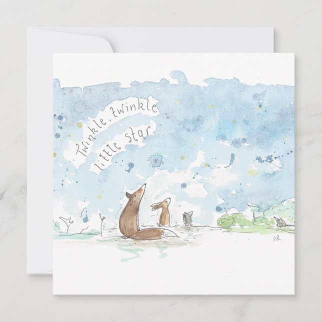 Tremor brilha Pequena Estrela Arte Rhyme (Frente)