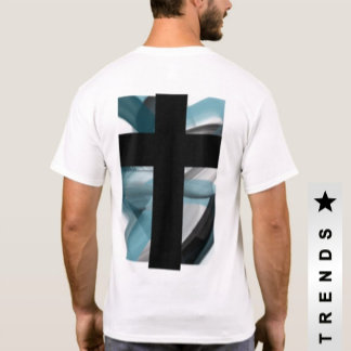 Trend Impressão T-Shirt Abstrato Blue Ocean