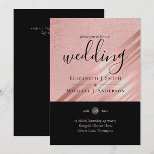 Trending Rosegold Black Wedding Orçamento