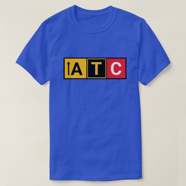 Trendy Air Traffic Control T-Shirt from the Runway (Frente do Design)