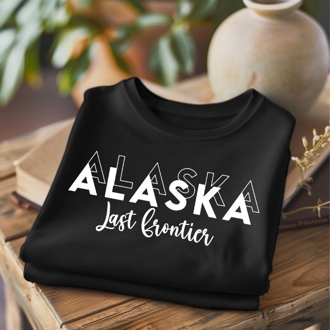 Trendy Alaska Last Frontier State T-Shirt (Criador carregado)