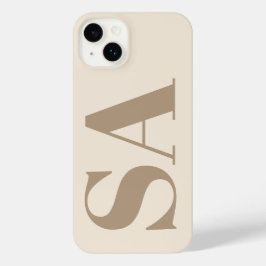 trendy Antique White with Monogram Case-Mate