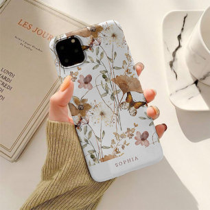 Trendy Boho Neutral Autumn Selvagens em Branco