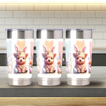 Trendy Brushaft Páscoa Highland Cow 20oz