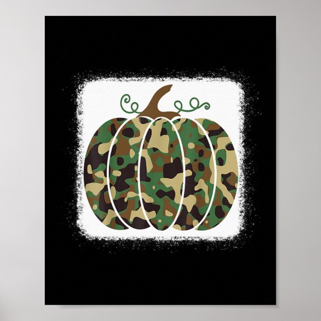Trendy Camo Impressão Pumpkin Cute Fall Gift For H (Frente)