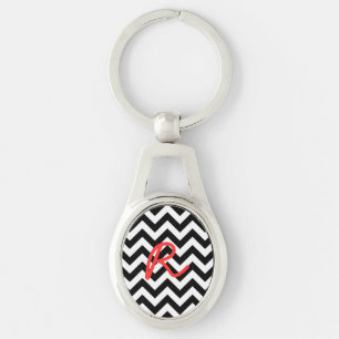 Trendy Chevron Metal Chaveiro