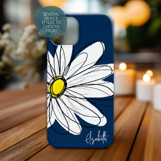 Trendy Daisy Floral Illustração Personalizada