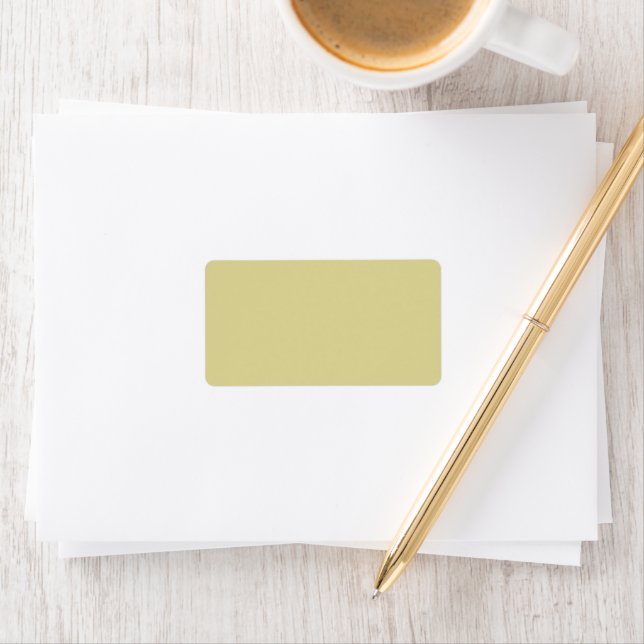 Trendy Earthy Yellow - Etiquetas de Endereço (Insitu)